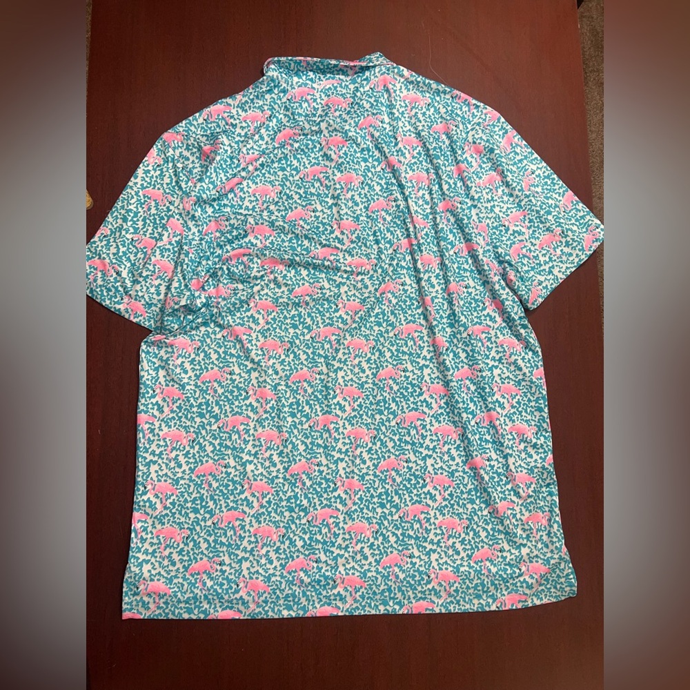 Chubbies Flamingo Patterned Polo Shirt - Picture 3 of 3